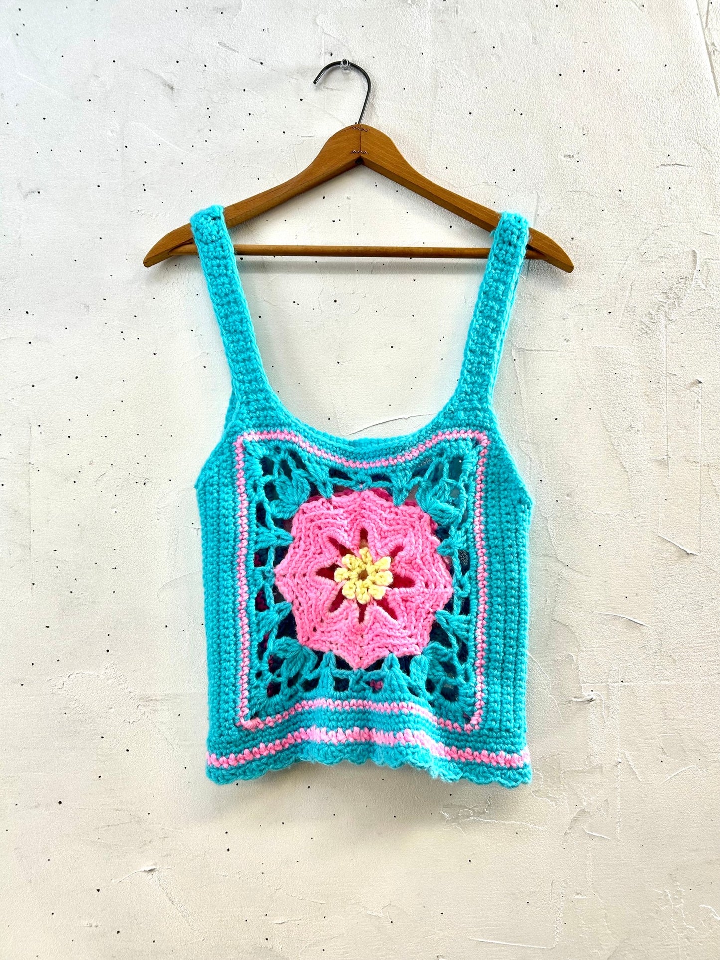 Vintage Granny Square Vest [H28235]