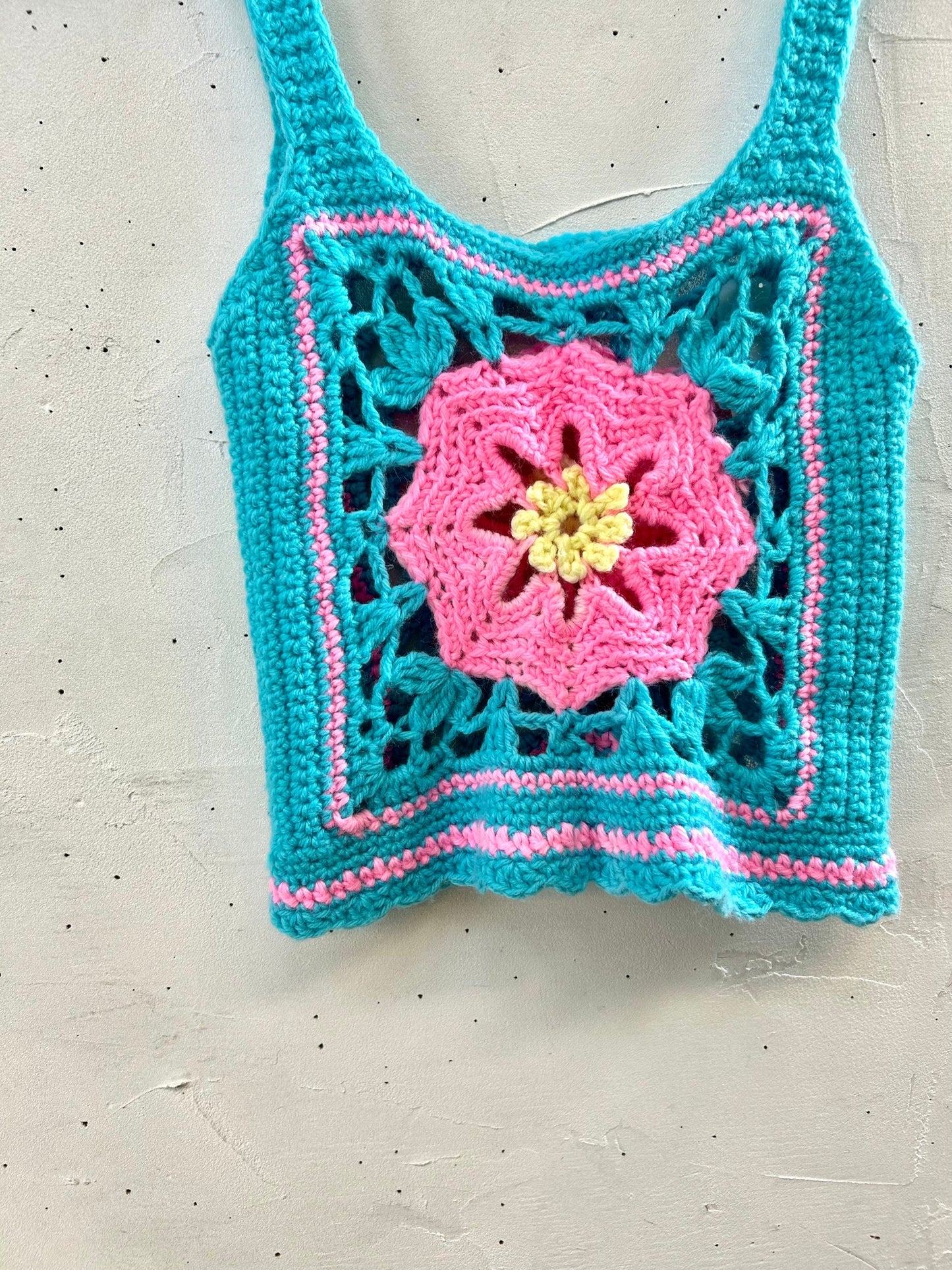 Vintage Granny Square Vest [H28235]