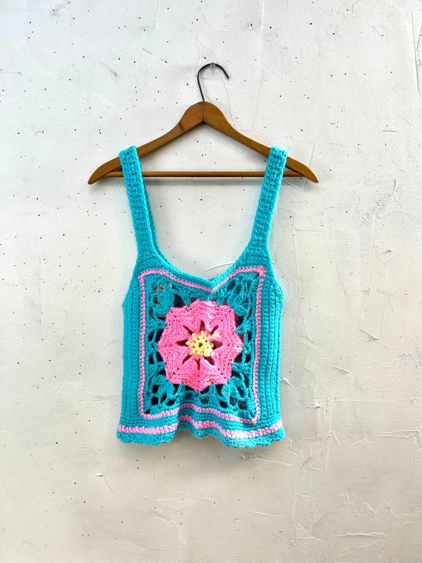 Vintage Granny Square Vest [H28235]