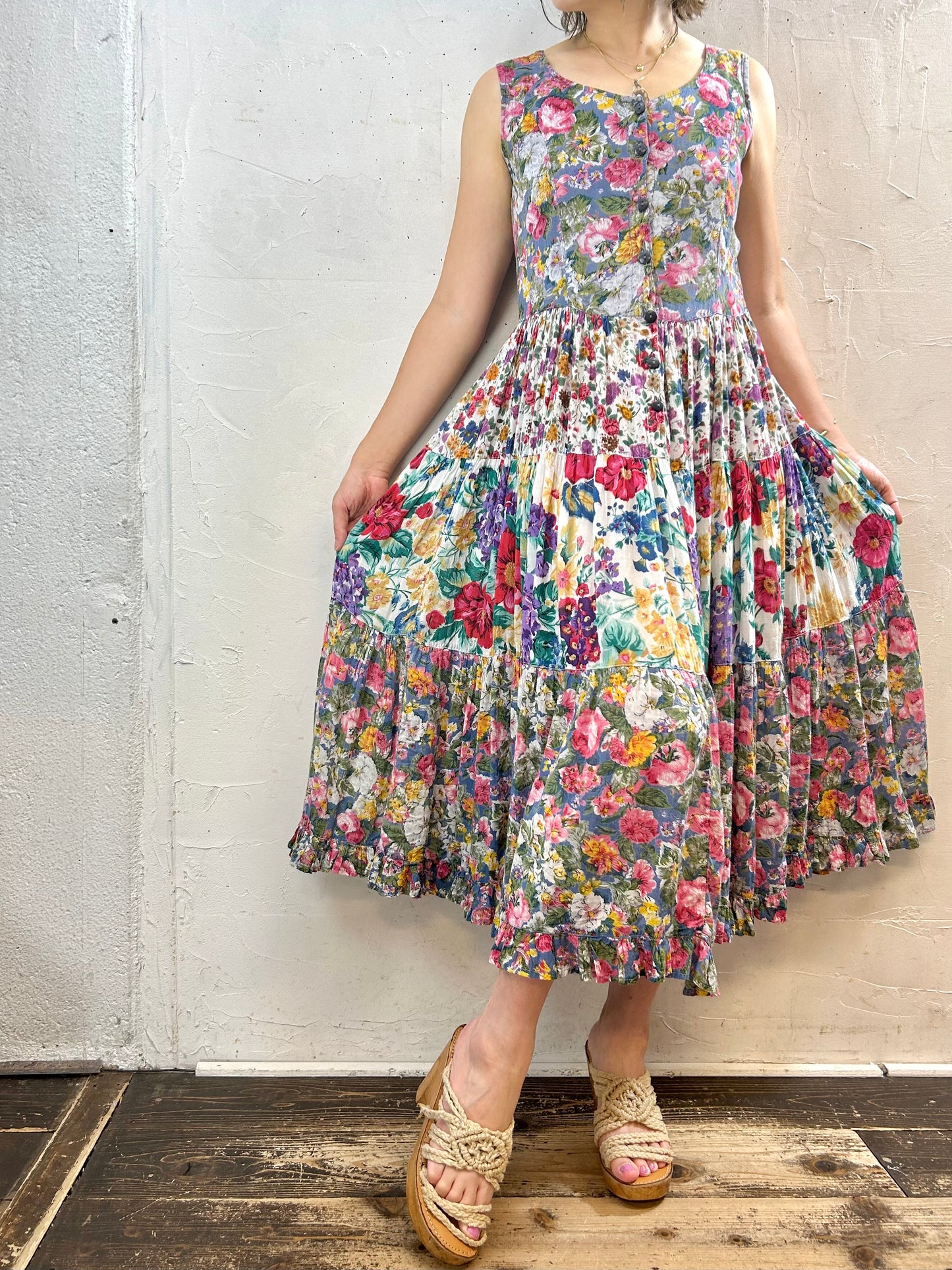 Vintage Rayon Dress 〜BILA〜[G28058]