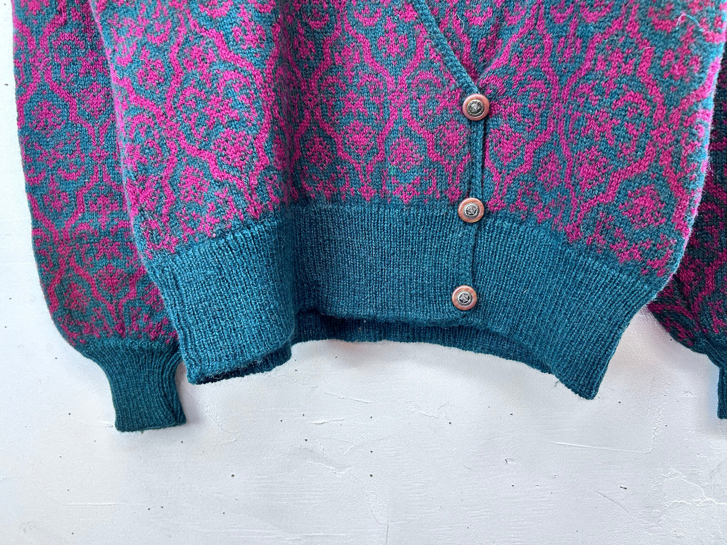 Vintage Hand Embroidered Knit Cardigan 〜SUSAN BRISTOL〜 [L29107]