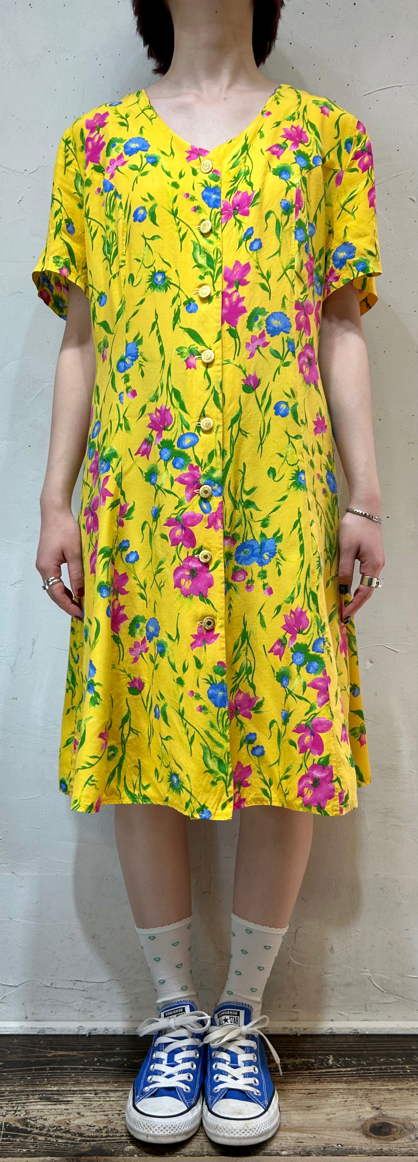 Vintage Flower Dress [E27139]