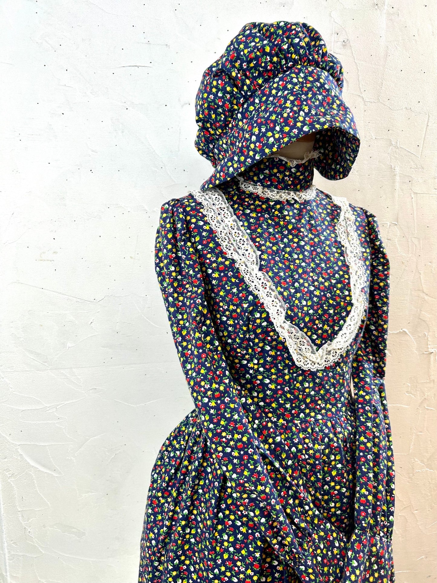 70sVintage Bonnet Dress [H28233]