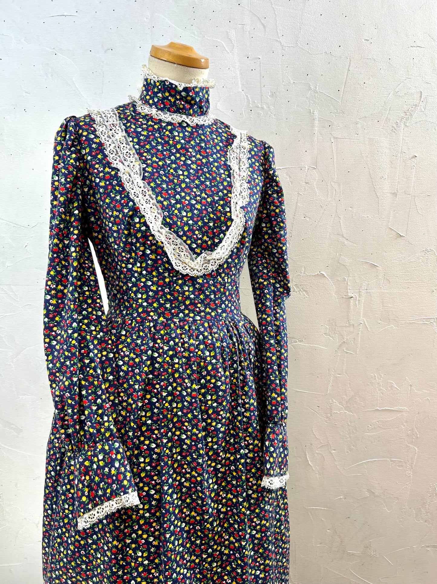 70sVintage Bonnet Dress [H28233]