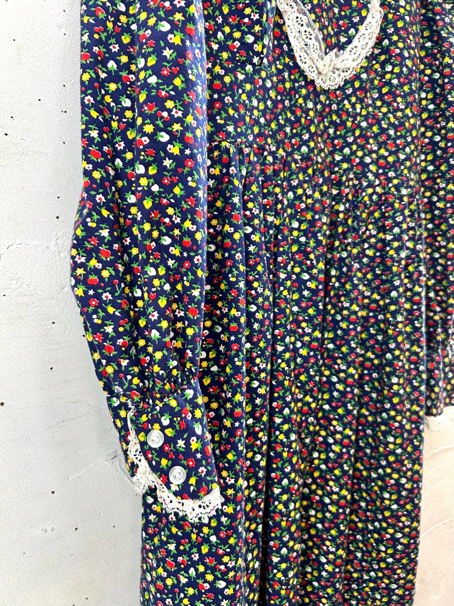 70sVintage Bonnet Dress [H28233]