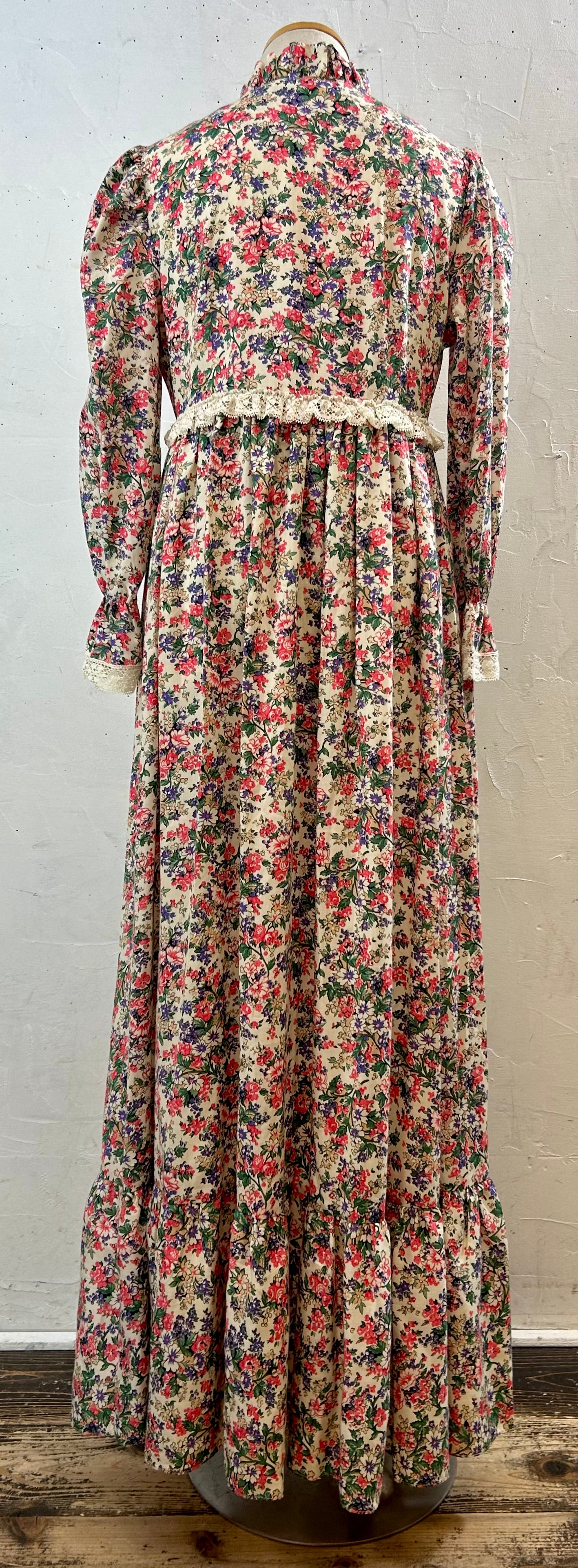 ’70s Flower Dress UNION MADE [I28438]