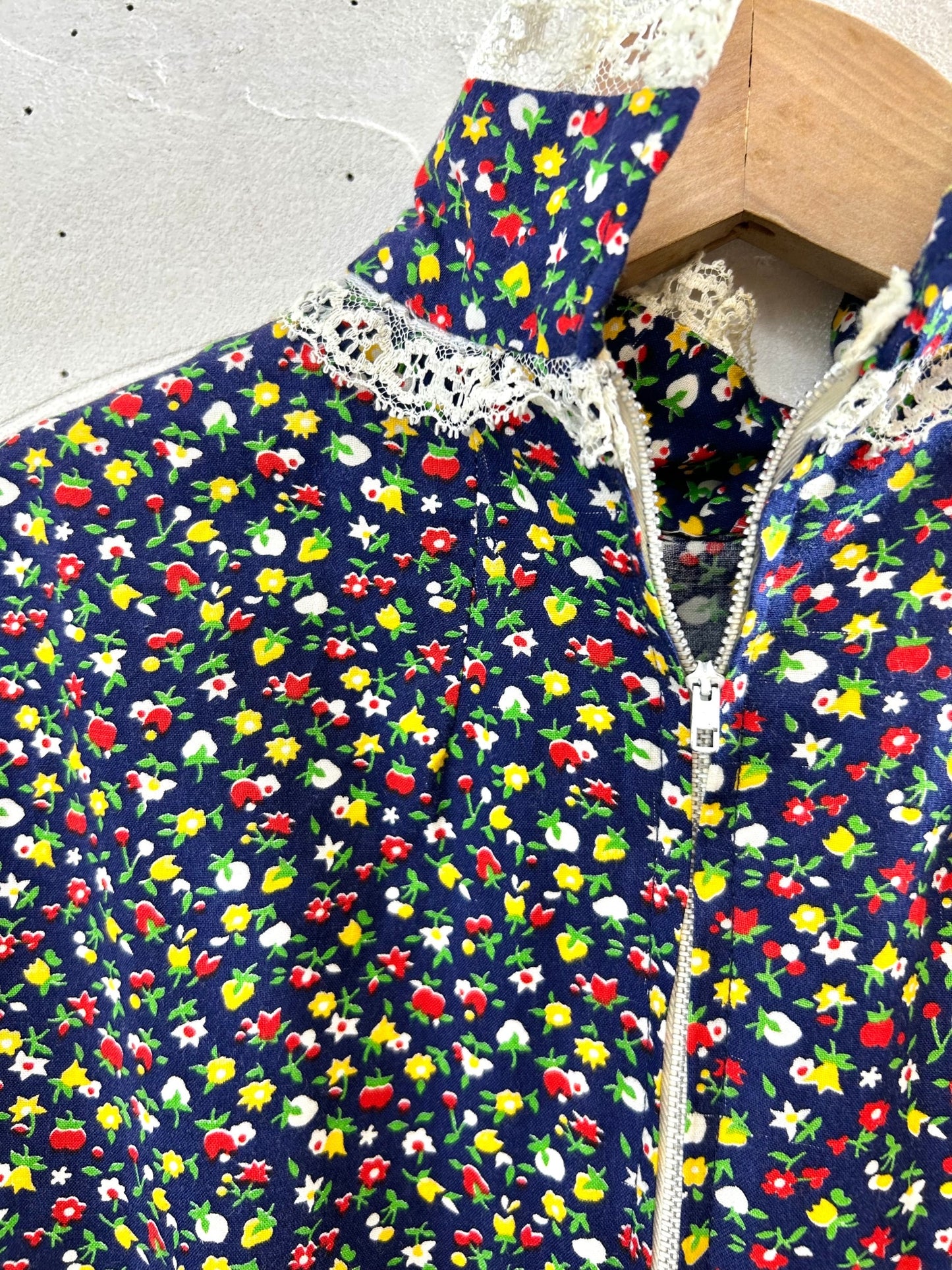 70sVintage Bonnet Dress [H28233]