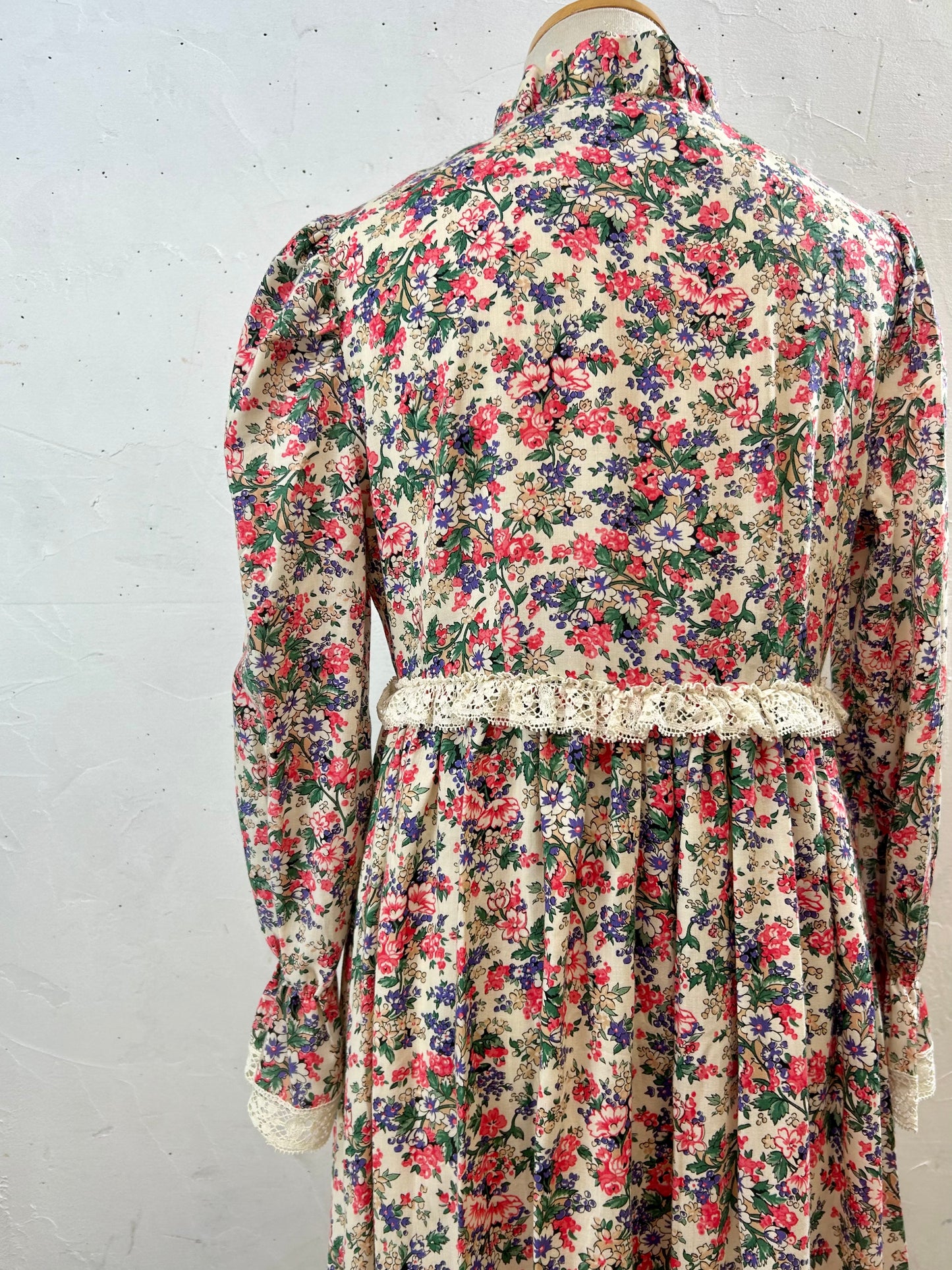 ’70s Flower Dress UNION MADE [I28438]