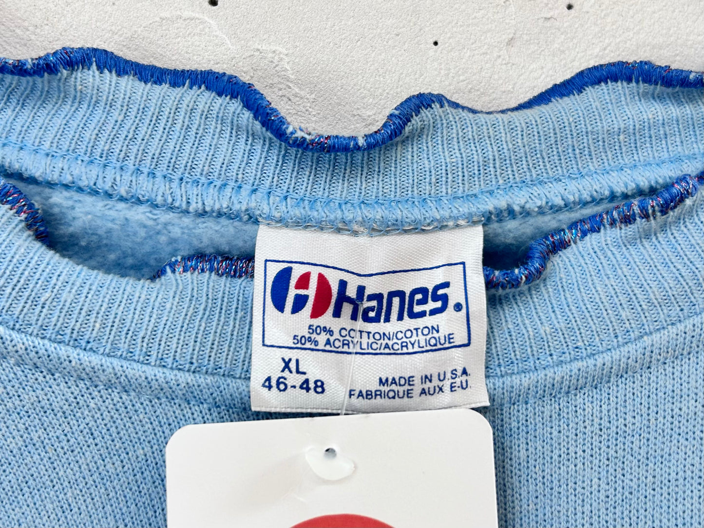 Vintage Pile Patch Sweat MADE IN USA 〜Hanes〜 [L29103]