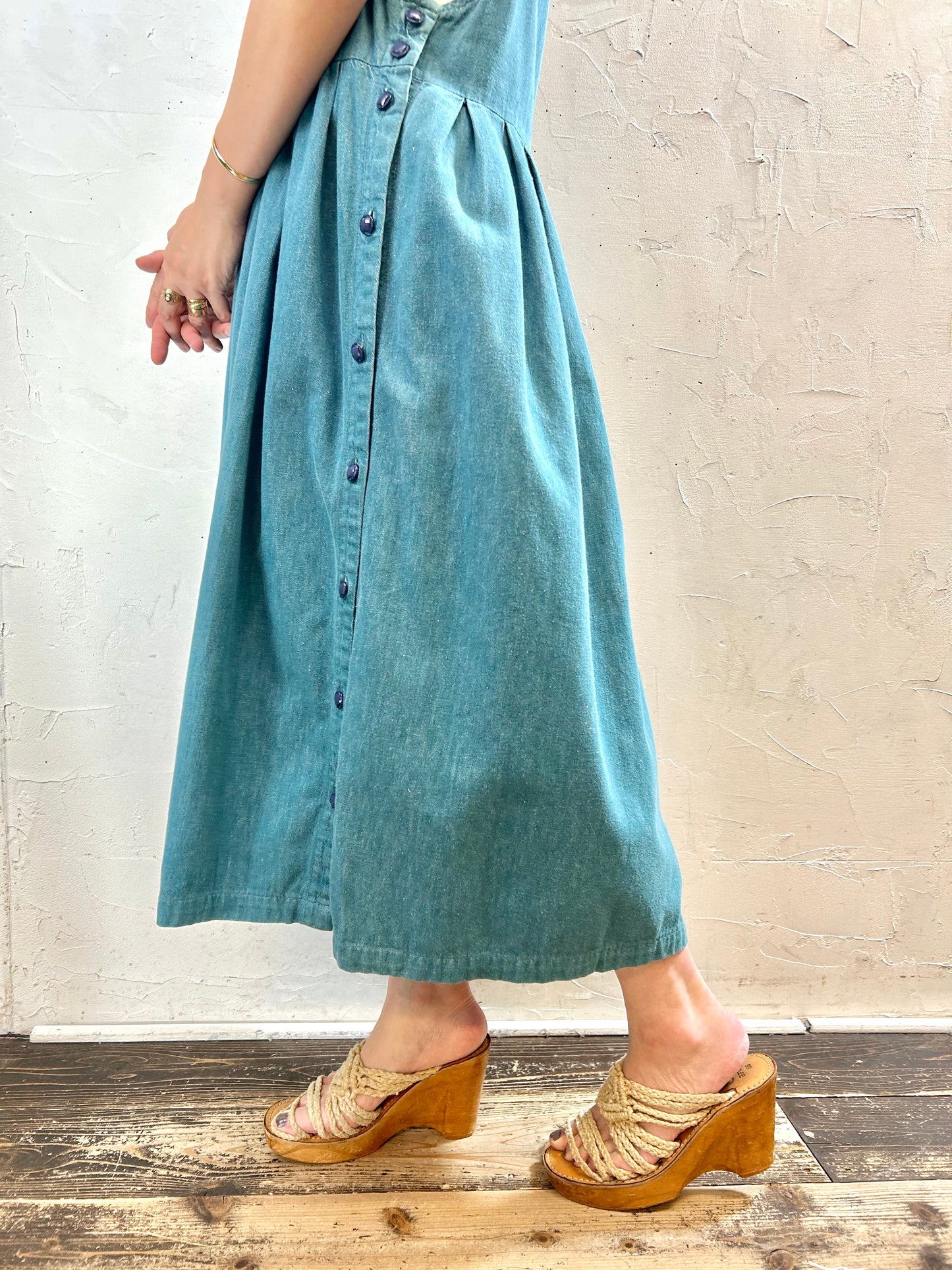 Vintage Cotton Over Dress 〜L.L.Bean〜 [G27891]