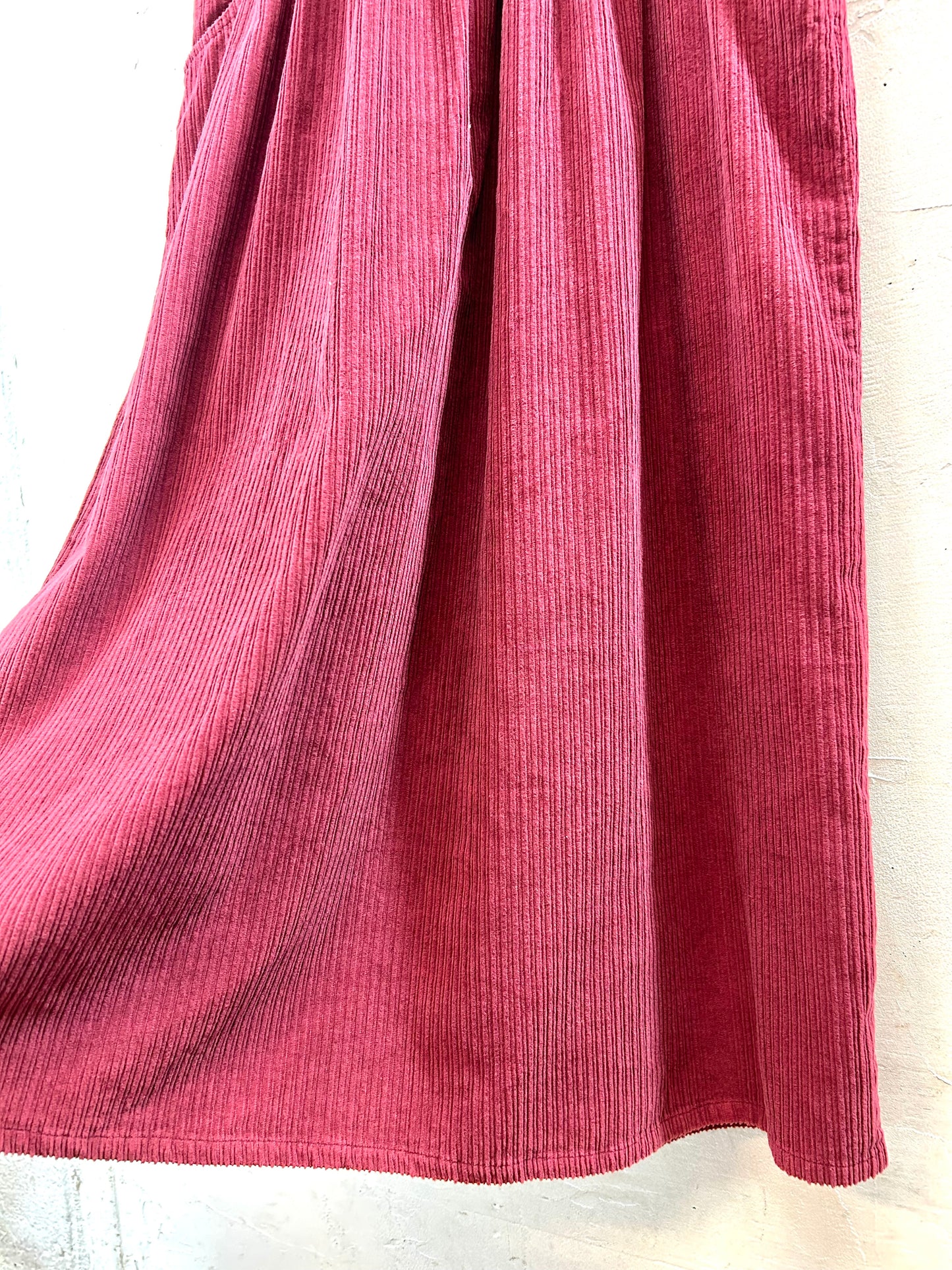 Vintage Corduroy Over Dress [K258873]