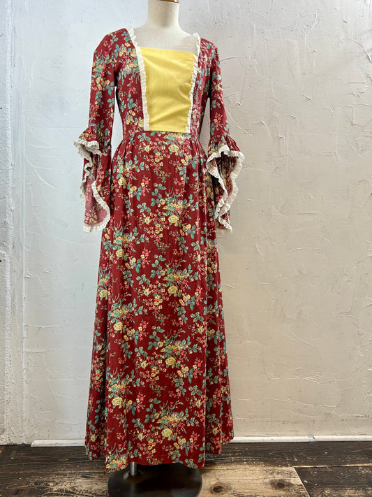 ’70s Flower Dress [I28437]