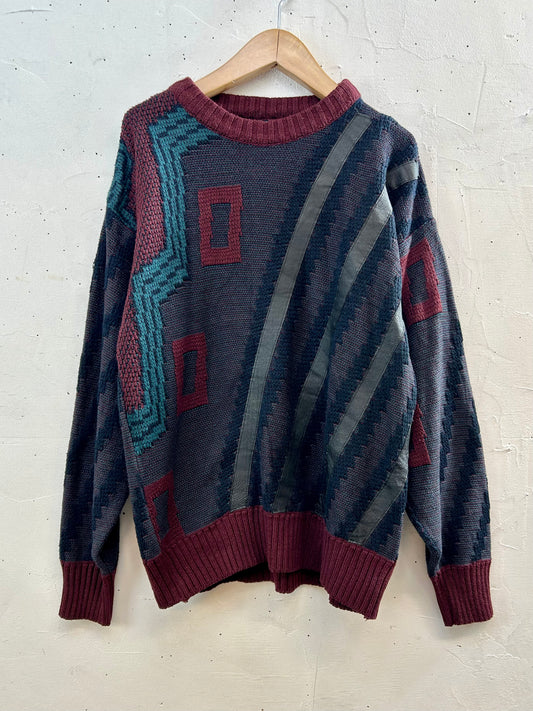 Vintage Grandpa Knit Sweater [J28665]