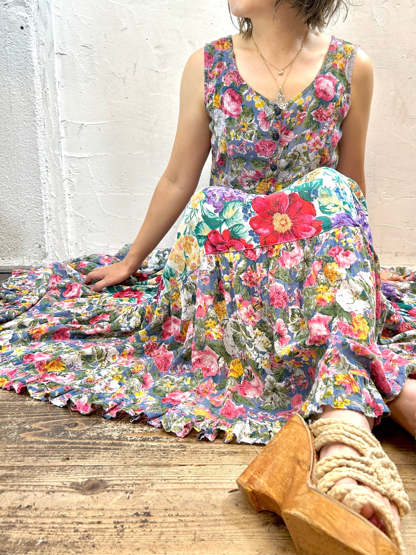 Vintage Rayon Dress 〜BILA〜[G28058]