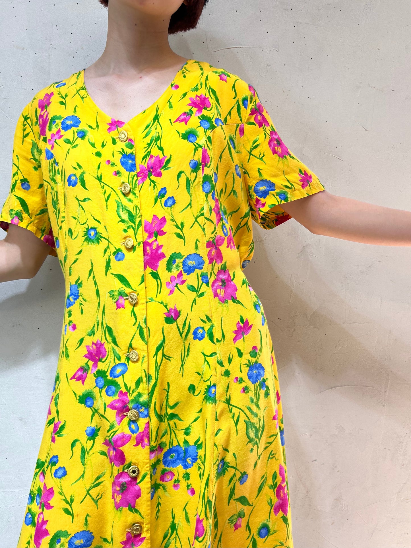 Vintage Flower Dress [E27139]