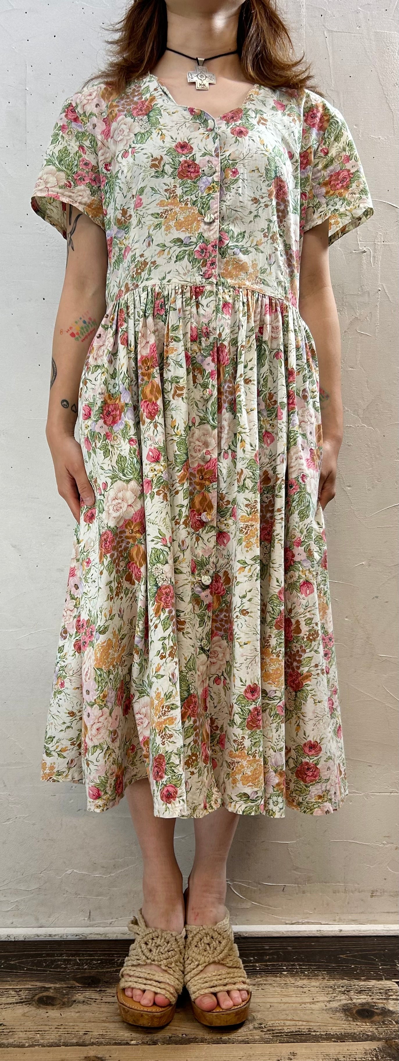 Vintage Flower Dress [F27576]