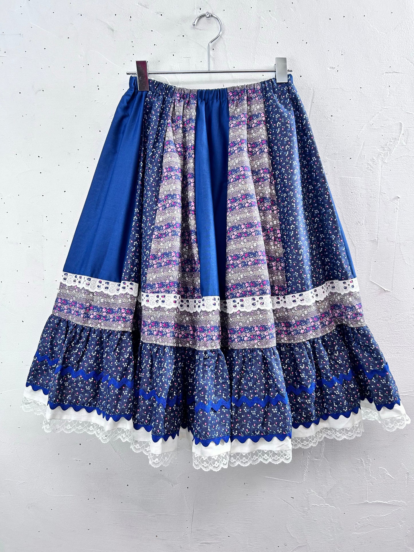 ’70s Vintage Patchwork Skirt [L29105]