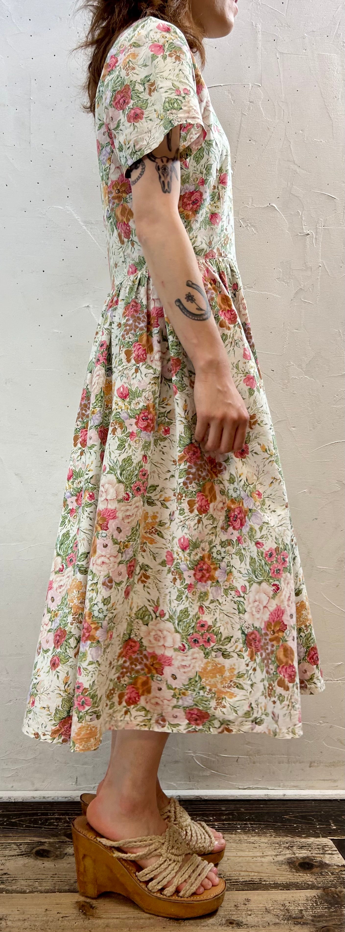 Vintage Flower Dress [F27576]