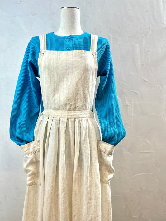 Vintage Apron Dress 〜Laura Ashley〜 Made In Great Britain [D29986]