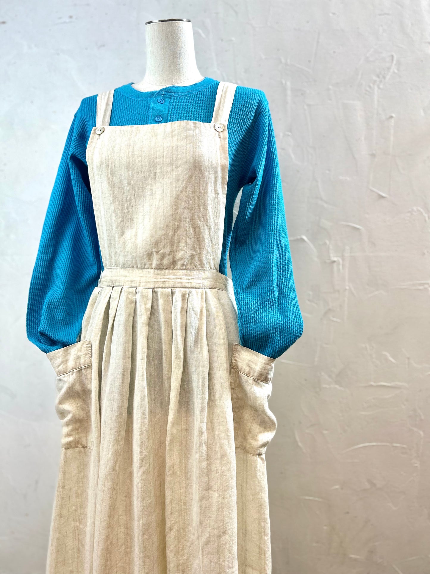 Vintage Apron Dress 〜Laura Ashley〜 Made In Great Britain [D29986]