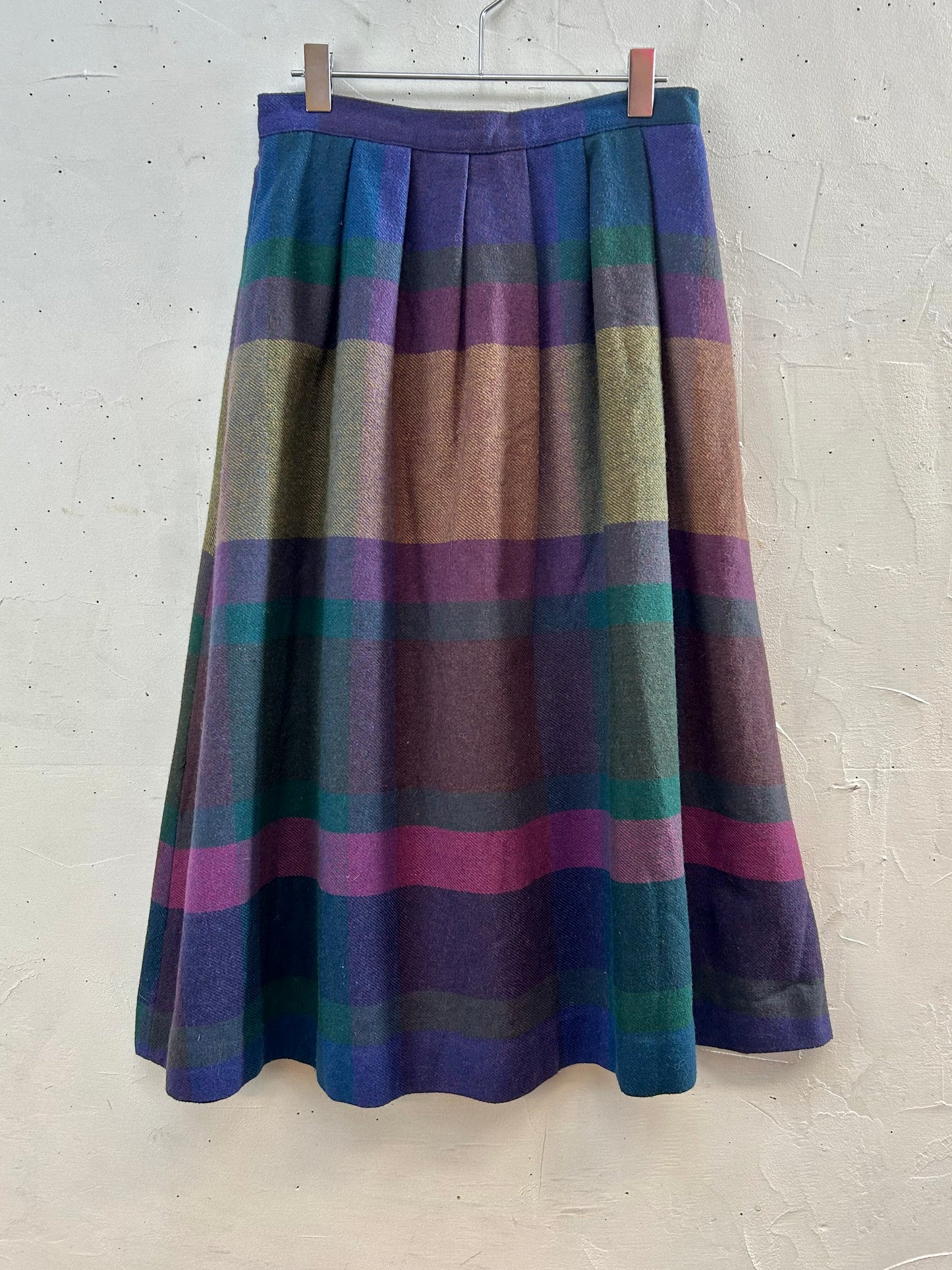 Vintage Plaid Skirt [K28877]