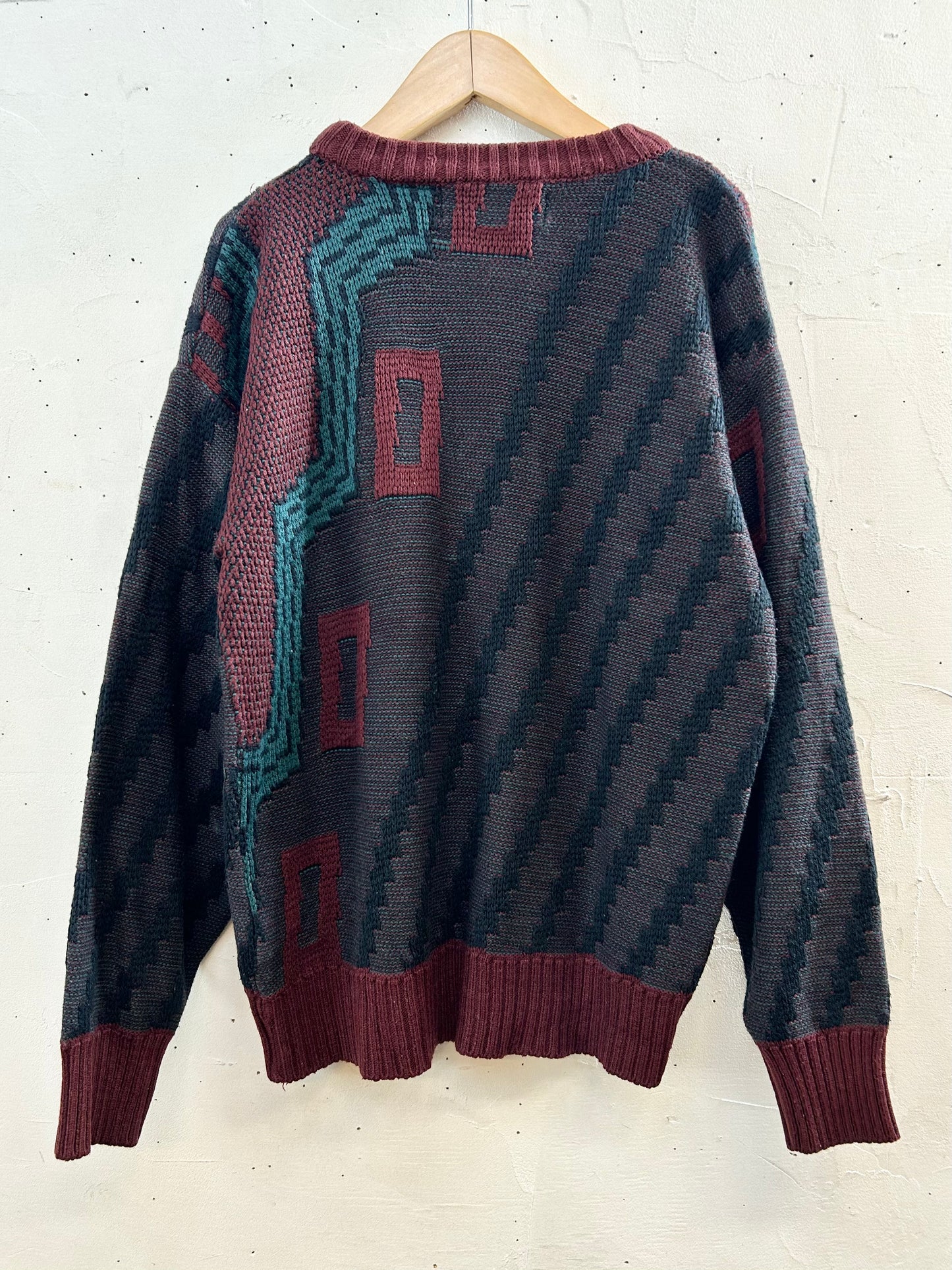 Vintage Grandpa Knit Sweater [J28665]