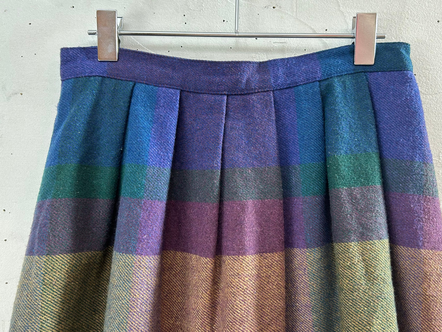 Vintage Plaid Skirt [K28877]