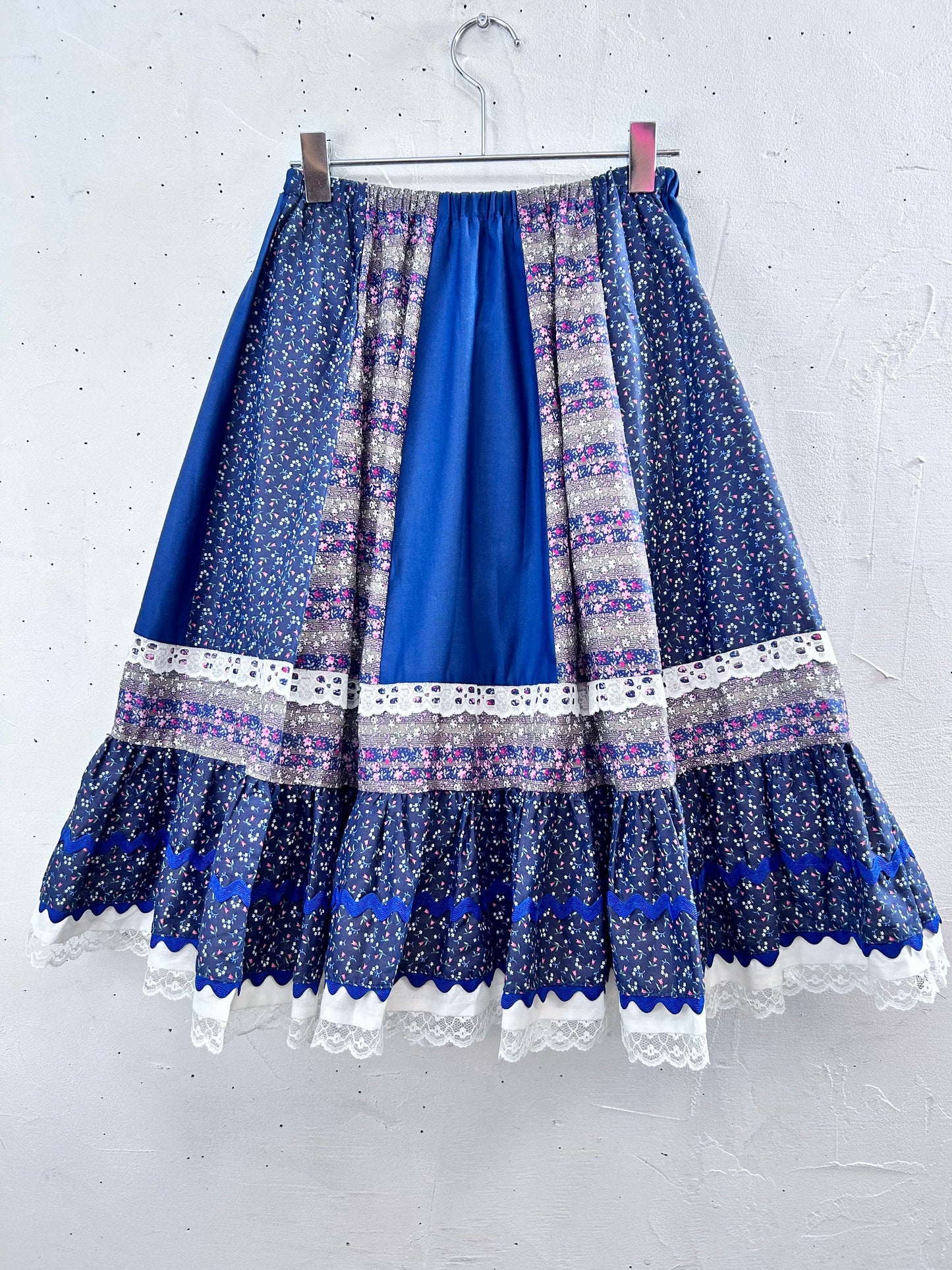 ’70s Vintage Patchwork Skirt [L29105]