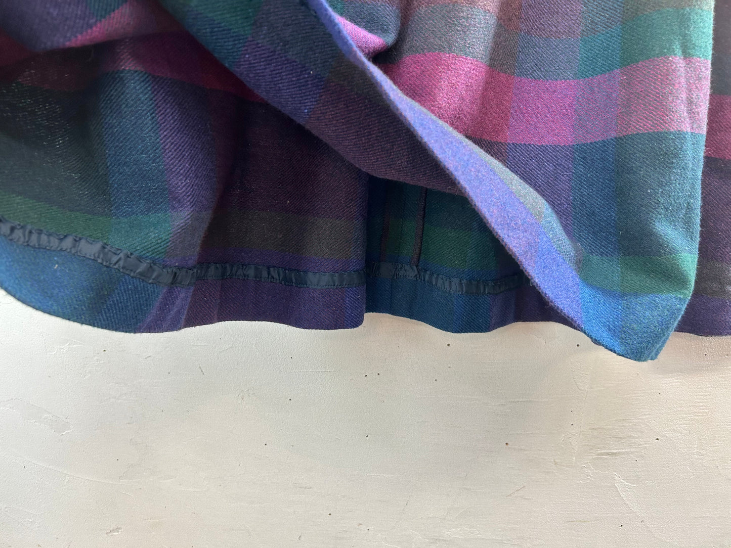 Vintage Plaid Skirt [K28877]