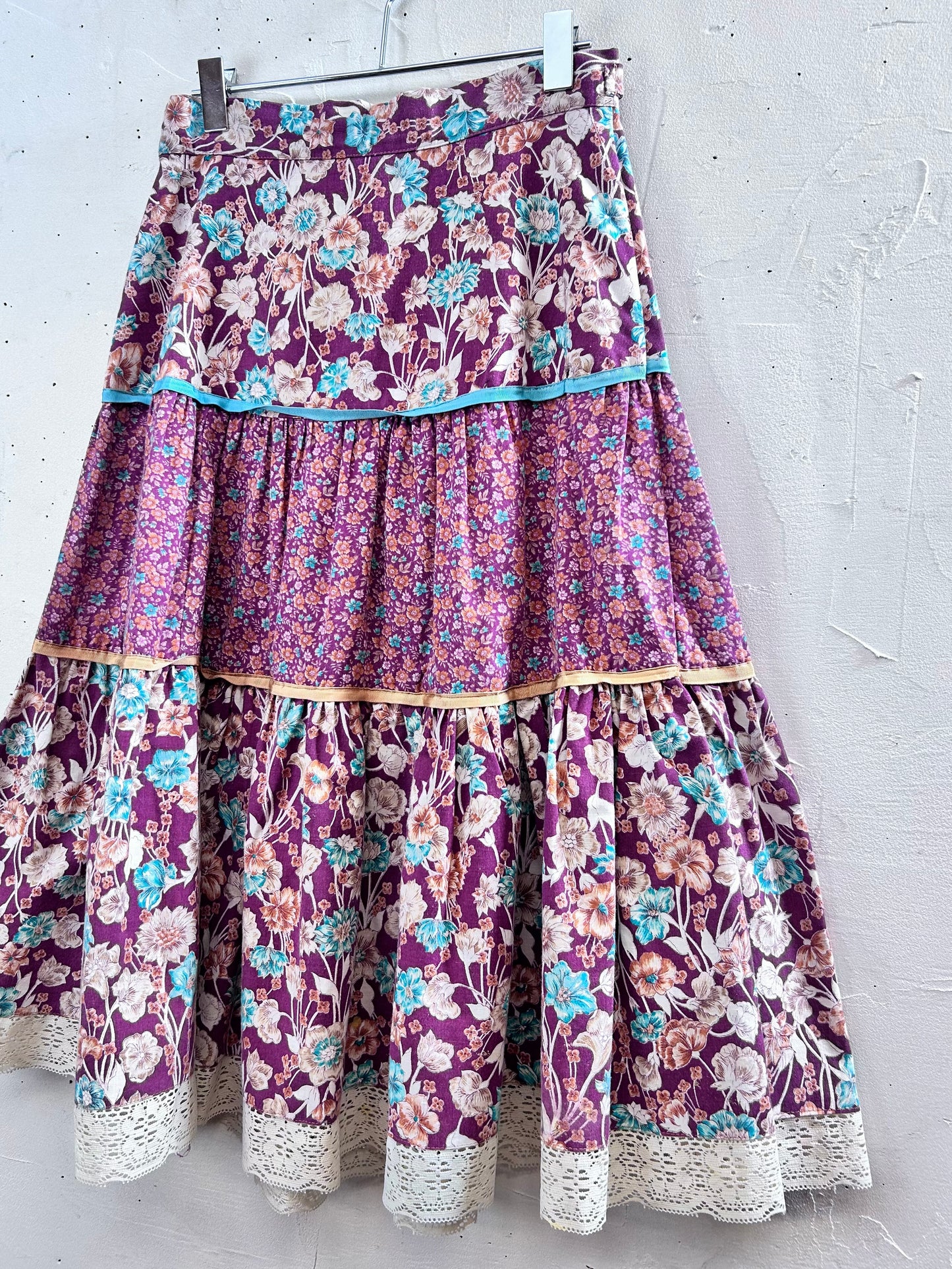 '70s Vintage Tiered Skirt [L29106]