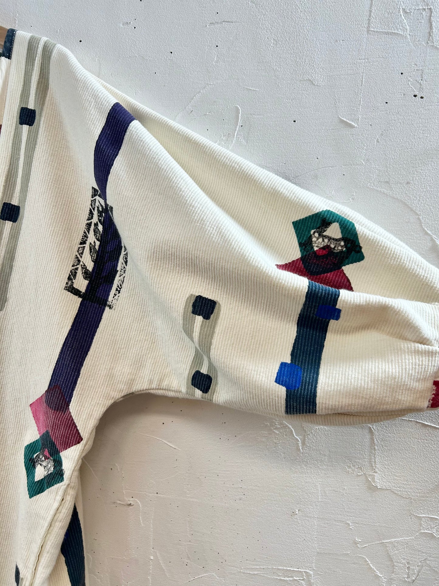 Vintage Handpainted Jacket 〜Play Alegre〜 [E30199]