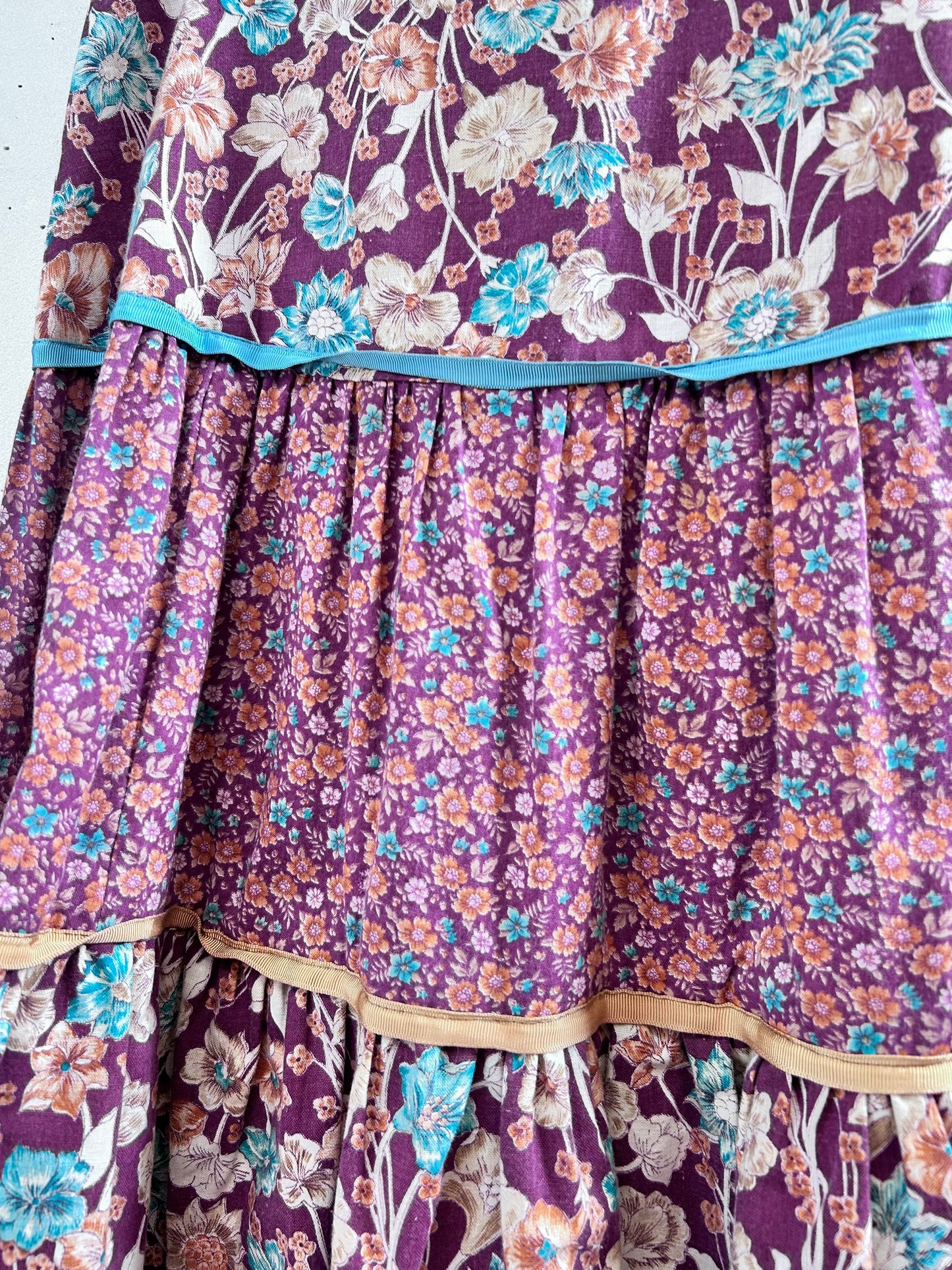 '70s Vintage Tiered Skirt [L29106]