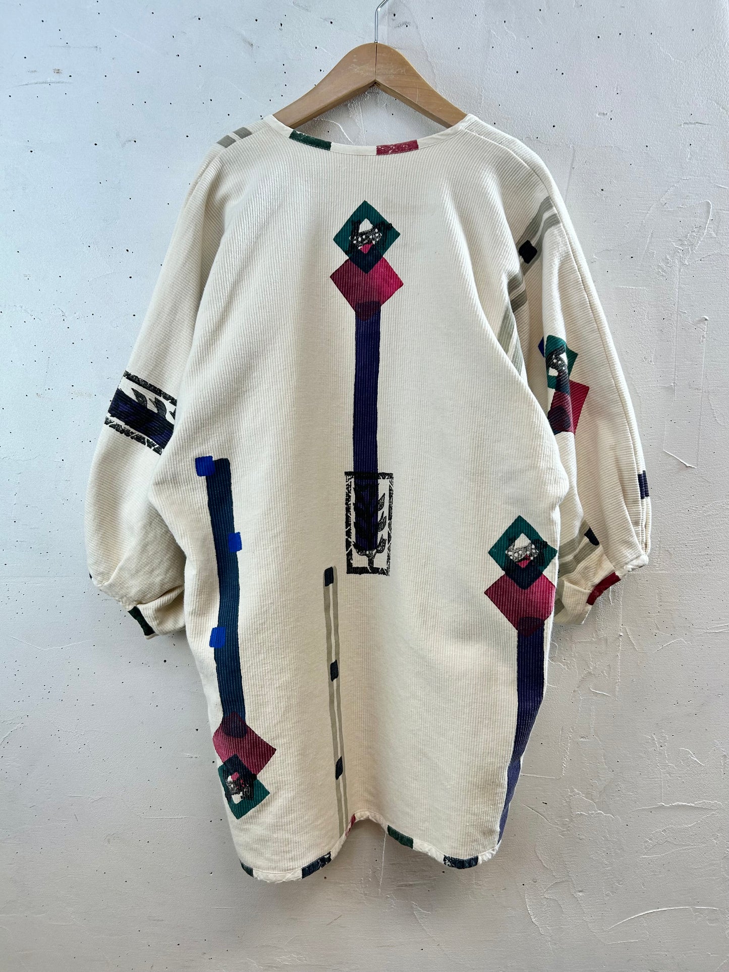 Vintage Handpainted Jacket 〜Play Alegre〜 [E30199]
