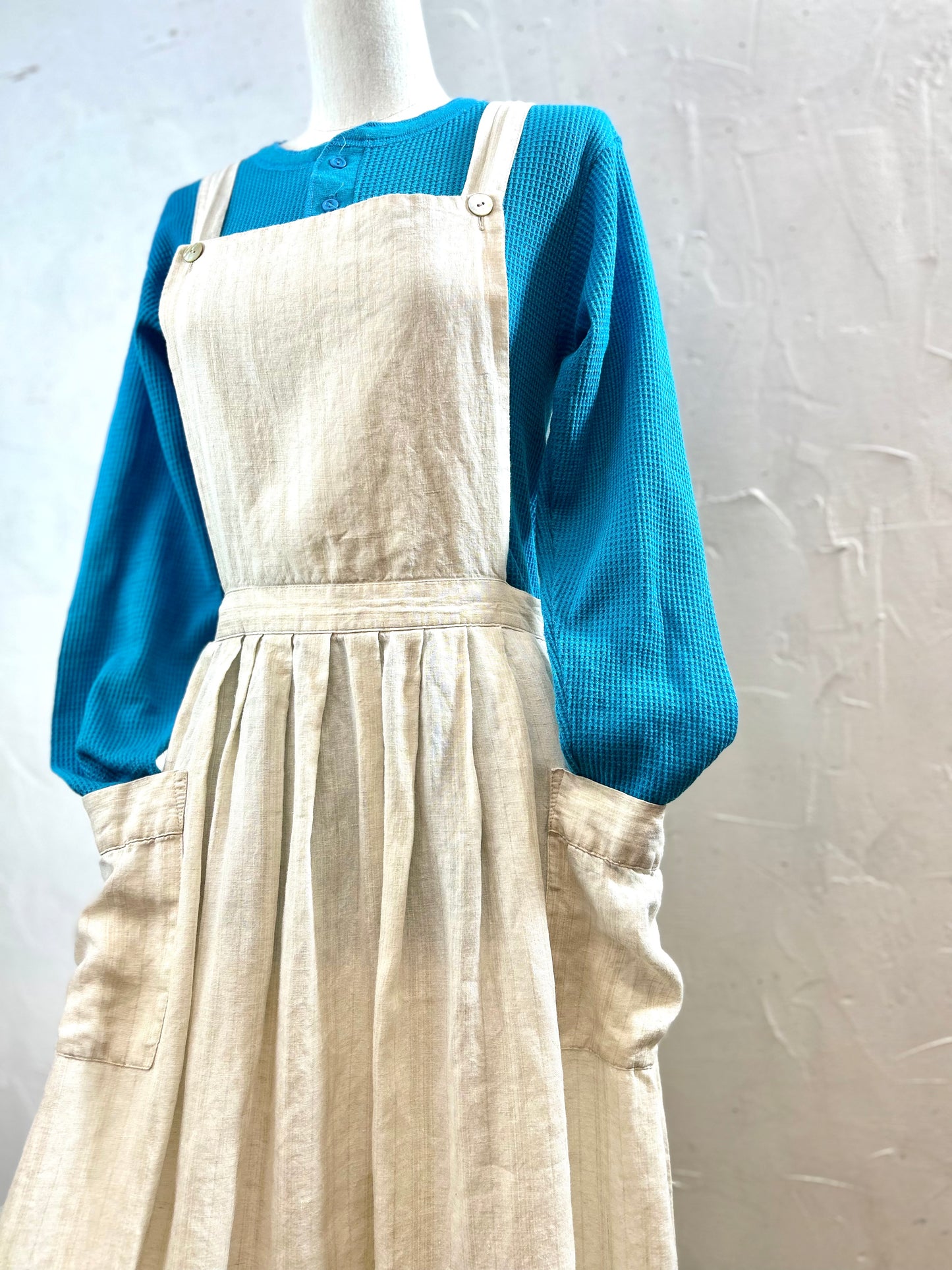 Vintage Apron Dress 〜Laura Ashley〜 Made In Great Britain [D29986]
