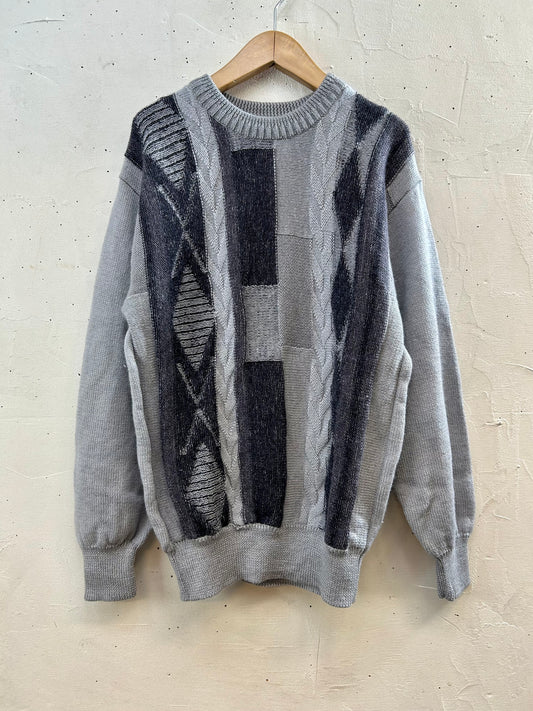 Vintage Grandpa Knit Sweater [J28661]