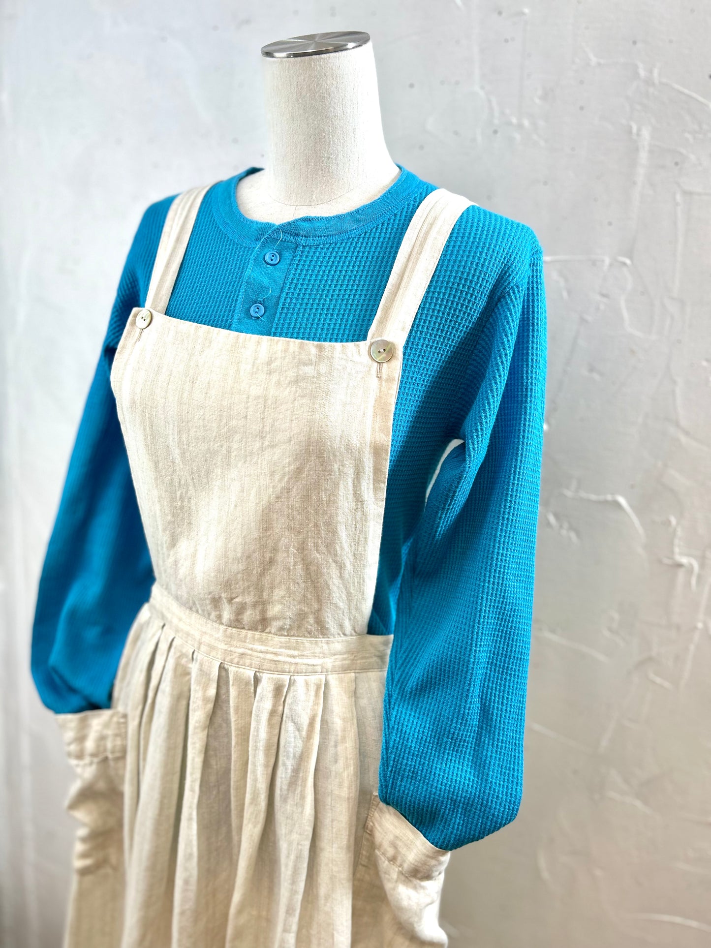 Vintage Apron Dress 〜Laura Ashley〜 Made In Great Britain [D29986]