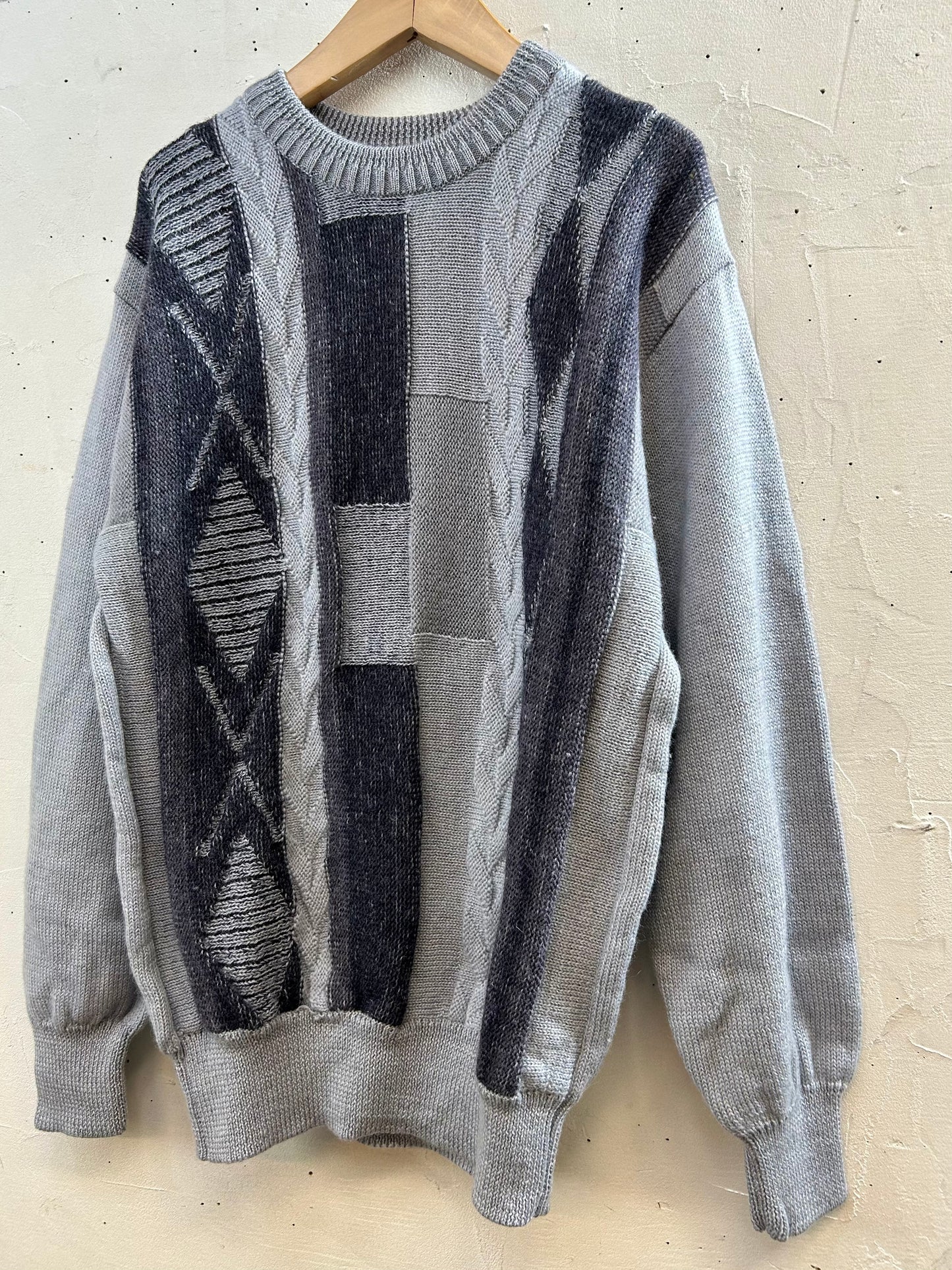 Vintage Grandpa Knit Sweater [J28661]