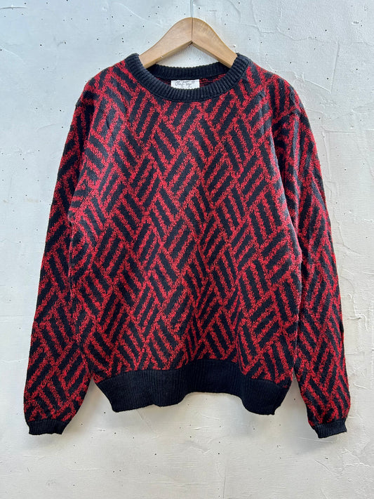 Vintage Grandpa Knit Sweater UNION MADE [J28662]