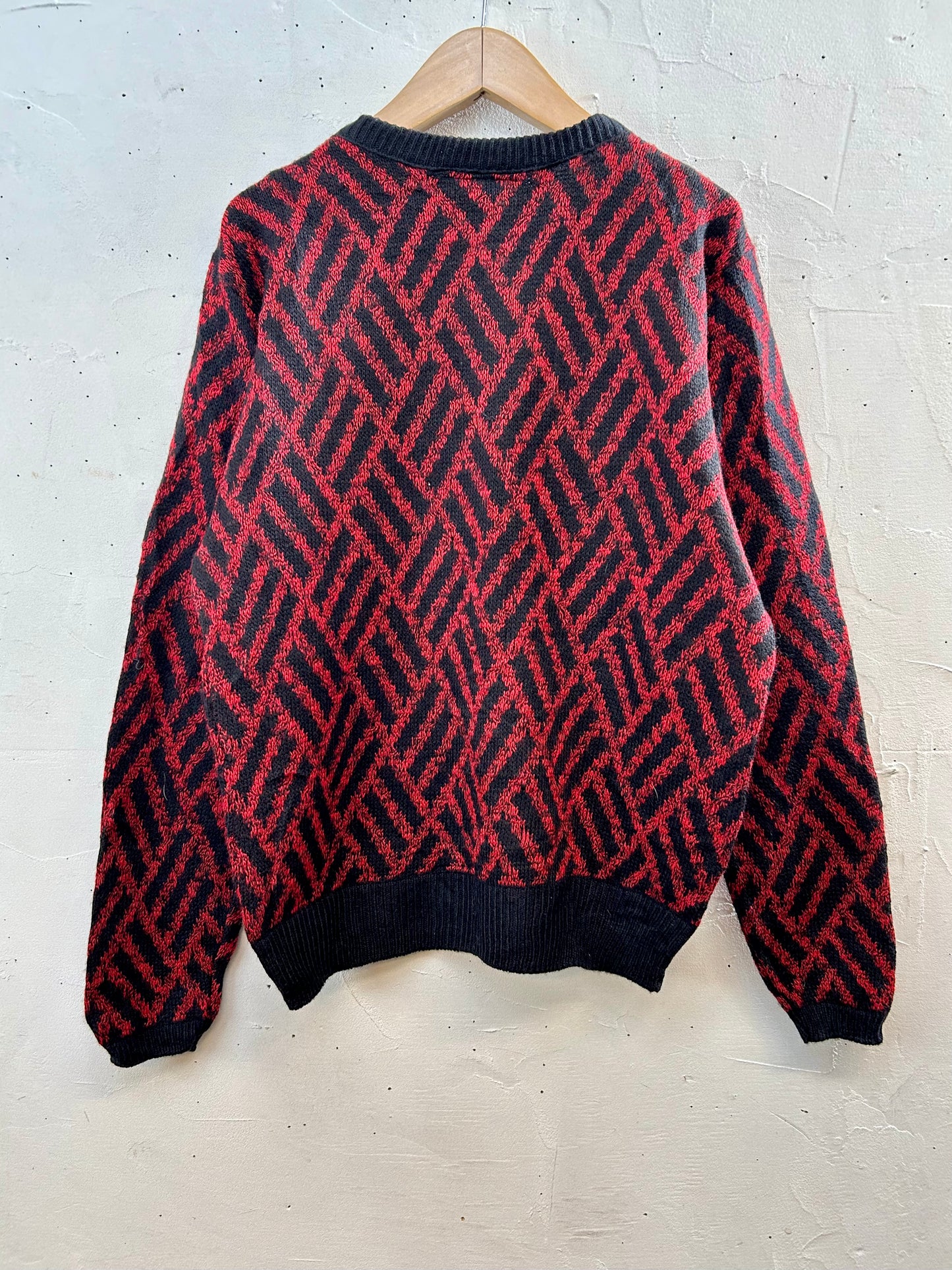 Vintage Grandpa Knit Sweater UNION MADE [J28662]