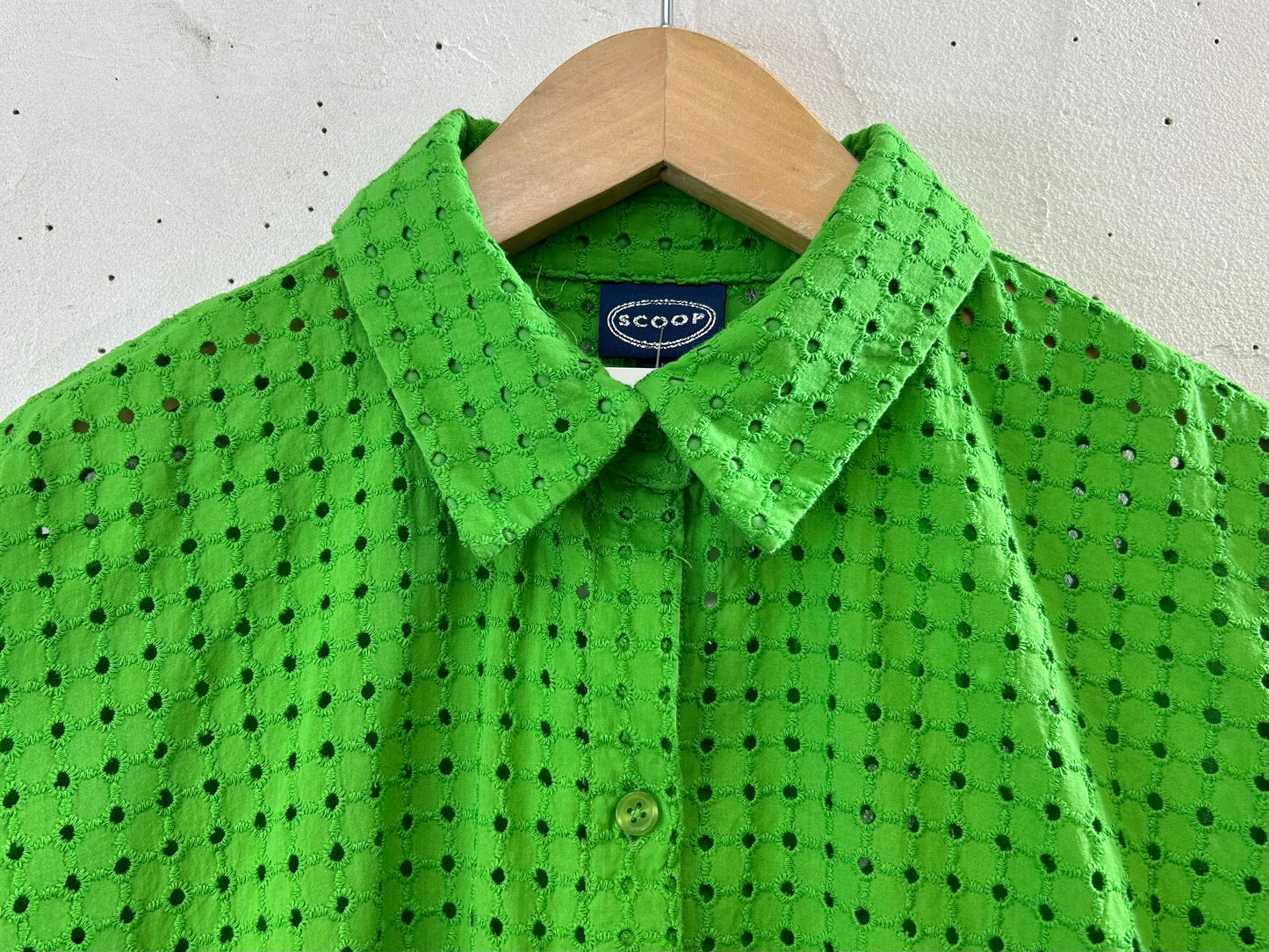 Vintage Eyelet Lace Shirt [E30194]