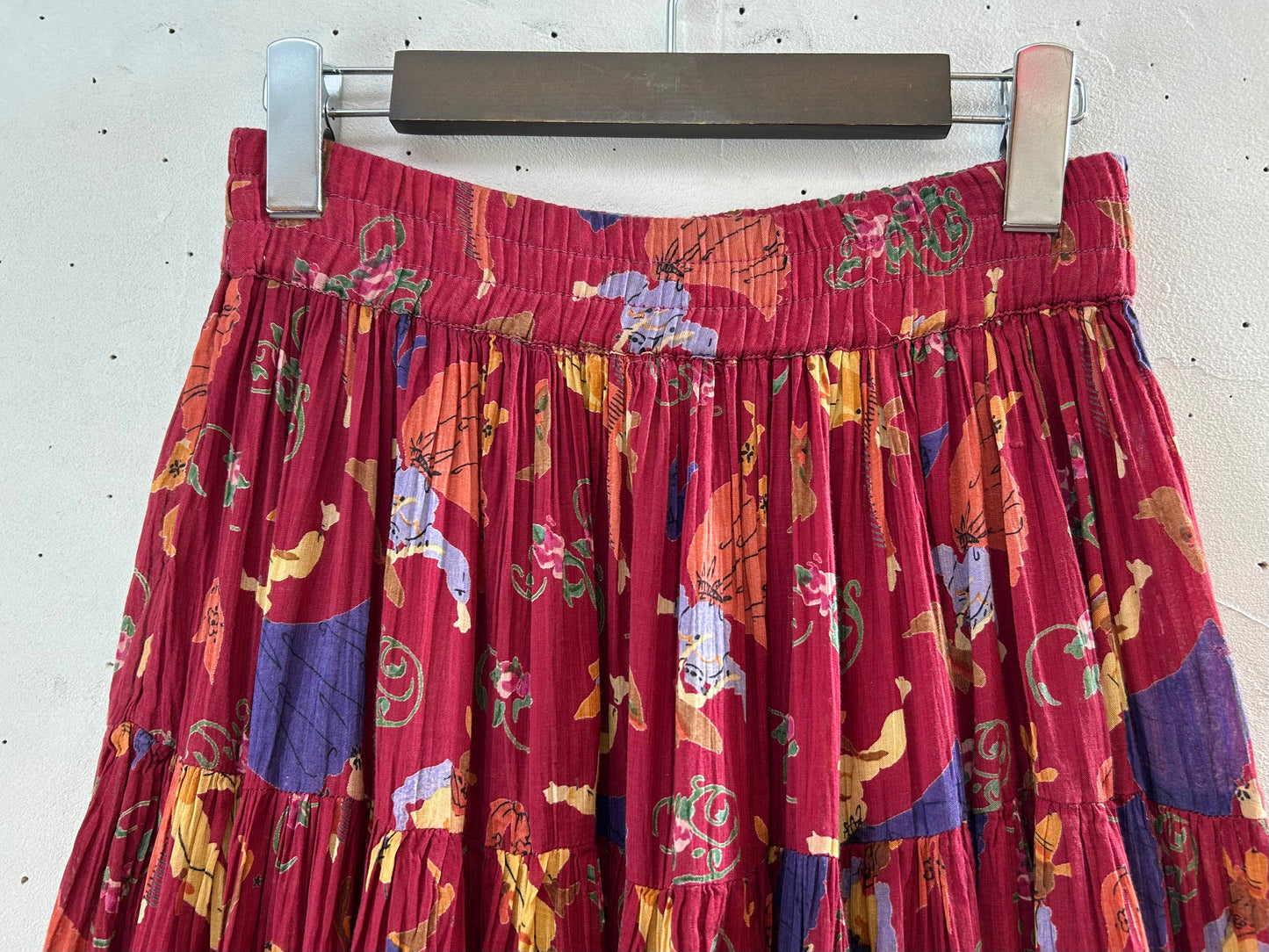Vintage Tiered Skirt MADE lN INDIA [D30197]