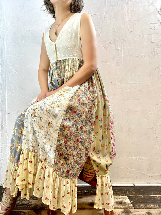 Vintage Indian Rayon Dress [G28057]