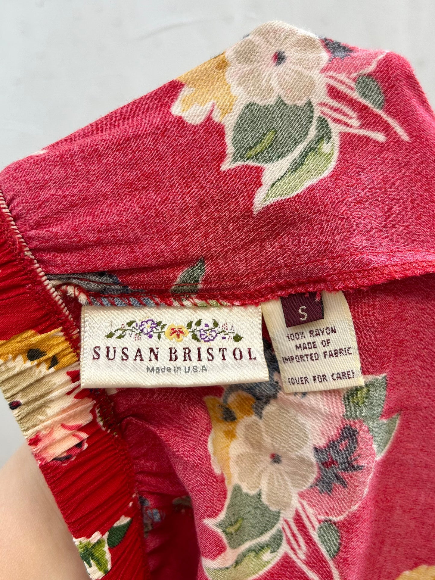 Vintage Rayon Skirt 〜SUSAN BRISTOL〜 [E30195]