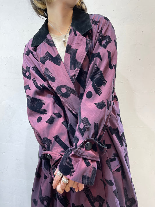 Vintage Flocky Coat [K25532]