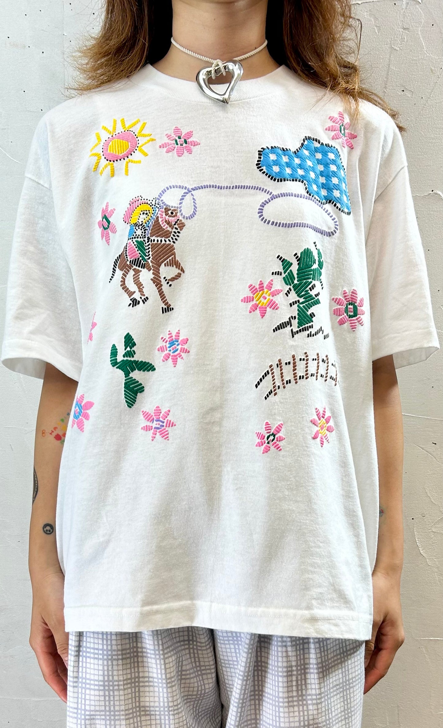 Vintage Cotton T-Shirt MADE IN USA[G27895]