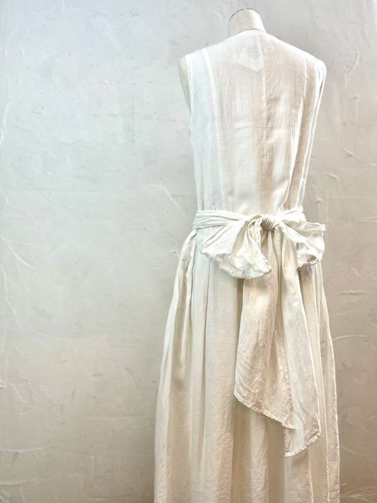 Vintage Linen Dress [D29985]