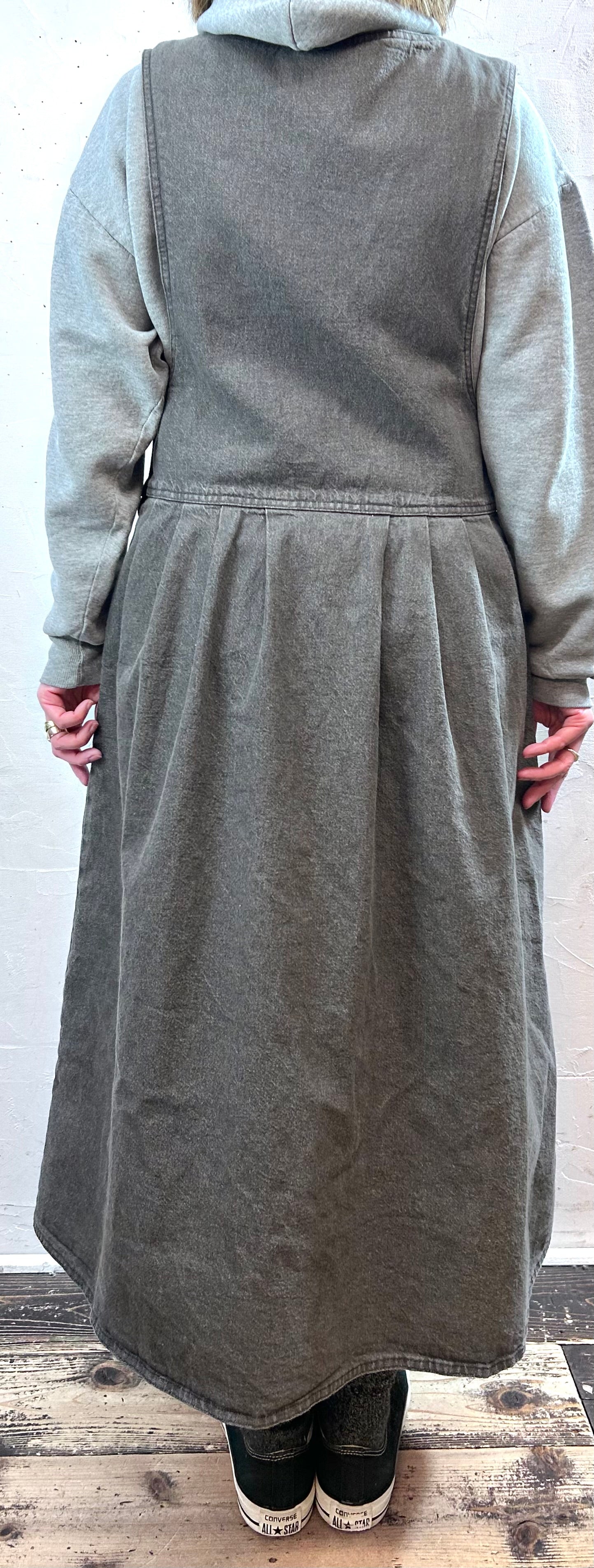Vintage Denim Over Dress 〜Woor rich〜 MADE IN USA [L29115］