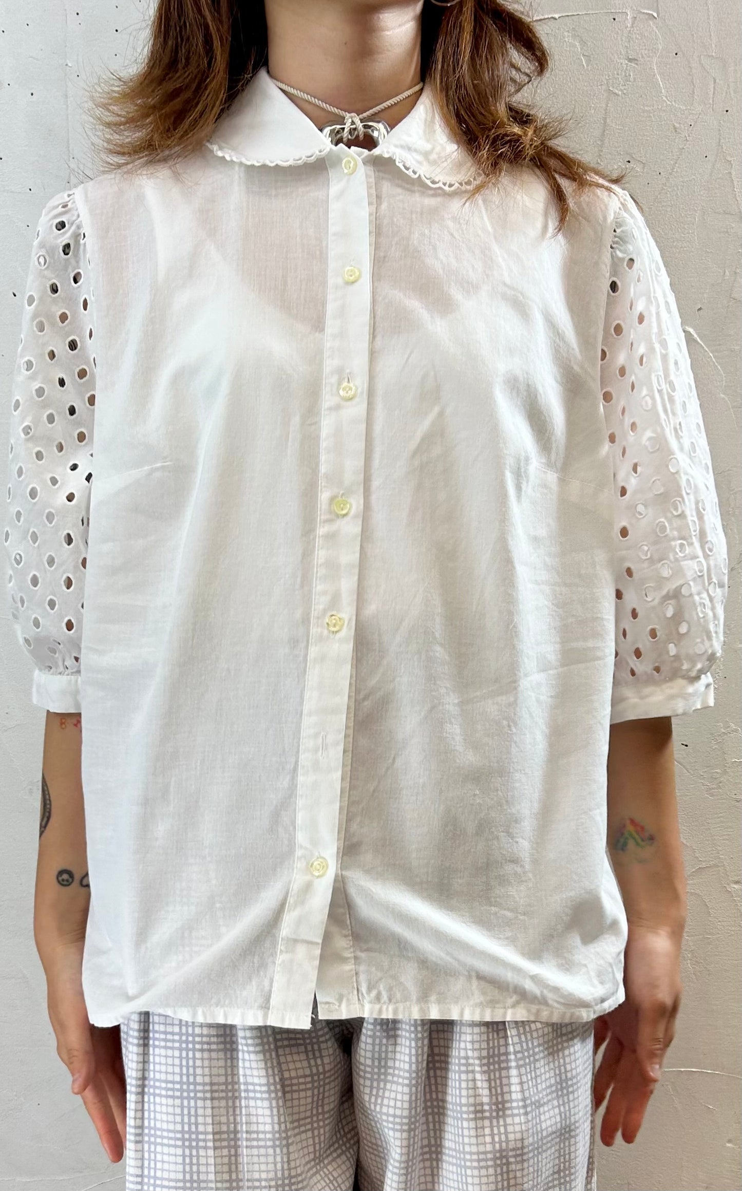 Vintage White Blouse [G27897]