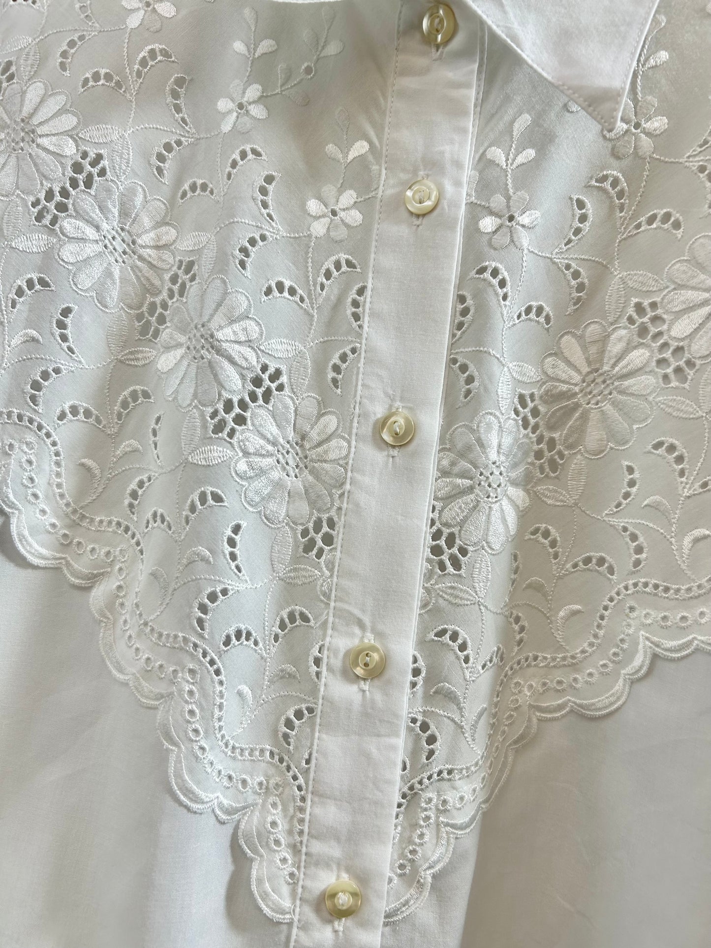 Vintage White Blouse 〜C&A〜 [E30206]