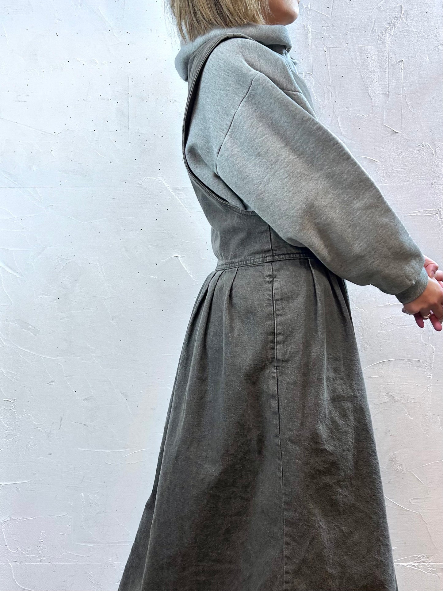 Vintage Denim Over Dress 〜Woor rich〜 MADE IN USA [L29115］